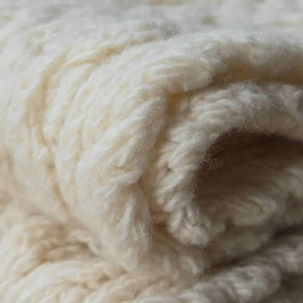 Aran Sweater Market Wool Cashmere Cable Scarf Thick